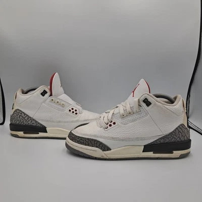 Size 6Y | 7.5W - Jordan 3 Retro White Cement Reimagined (GS) - DM0967-100 - Image 1 of 4
