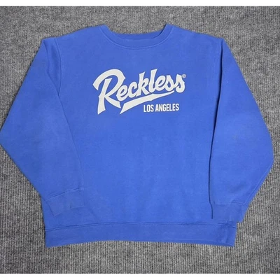 Sudadera Young & Reckless Los Angeles Azul Cuello Redondo Grande Foto 1 de 4