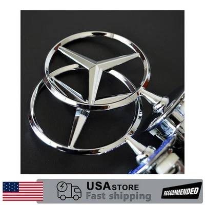 Fit For Mercedes-Benz Front.Hood Emblem.C230 C280 CLK320 E300 E320 E500 S500 - Image 1 of 4
