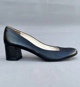 Paul Green Samona Pump Black Leather Shoes Women's Size 10 US - Picture 1 of 12