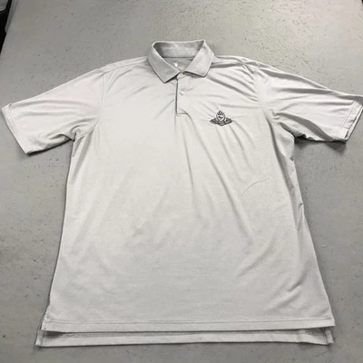 Portmarnock Golf Polo Shirt Mens 2XL XXL Gray Fairway and Greene Stretch Logo - Image 1 of 4
