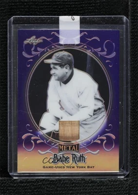 2019 Leaf Babe Ruth Collection Game-Used Bat Purple /7 Babe Ruth #SB-19 HOF - Image 1 of 2