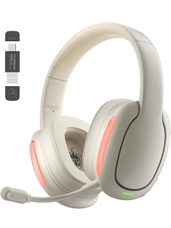 PHOINIKAS Q3 Wireless Gaming Headset For PS4/PS5/Switch/PC, Wired Mode For XBOX