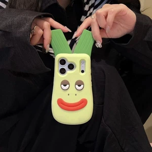 Linda funda de teléfono de silicona Wacky Doll Welsh Onion para iPhone 17 Pro Max 16151413 - Imagen 1 de 9