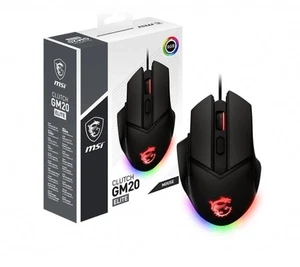 4719072721374 MSI CLUTCH GM20 ELITE Maus USB Typ-A Optisch 6200 DPI 6 Key - Picture 1 of 3