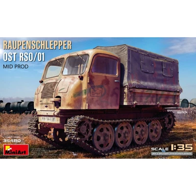 RAUPENSCHLEPPER OST RSO/01 MID PROD.KIT 1:35 Miniart Kit Mezzi Militari Modellin - Immagine 1 di 4