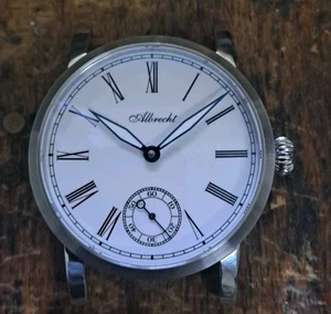 41 mm ETA 6498-1 swiss made versilbert, mattiert 3/4 Platine, Hand gearbeitet  - Bild 1 von 10