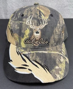De Colección Cabelas Hombres Gorra de Béisbol Ajustable Sombrero Correa Camuflada Bordada Buck - Imagen 1 de 7