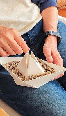 PipaShip Tazón de aperitivos para barco impreso en 3D | Bandeja porta semillas con compartimento oculto Foto 1 de 4