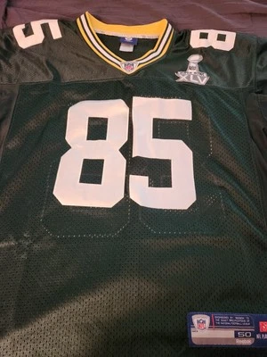 Reebok Men's Green Bay Packers Jersey Size 50, Greg Jennings #85 - Image 1 of 2