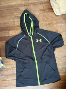 Under Armour Zip Up Hoodie Lightweight Jacket Boys medium yMD Loose Fit Wicking - Picture 1 of 2