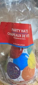 24 Party Cone Hats Balloon Pattern - Picture 1 of 2