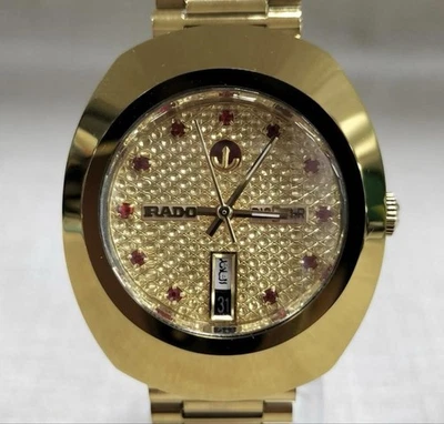 Operation Rado 648.0413.3 Automatic Diamond Star Day Date Gold Dial Men'S Watch - Image 1 of 4