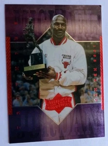 Vitg Michael Jordan HOF Chicago Bulls Goat NBA nice cond card #26 Fleer 1990 - Picture 1 of 4