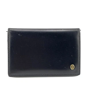 Cartier Pasha Business Card Case Black Leather Unisex - Picture 1 of 8