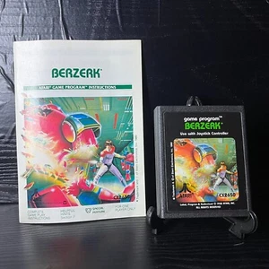 Cartucho de juego y manual Berzerk (Atari 2600, 1982) *probado* - Imagen 1 de 3