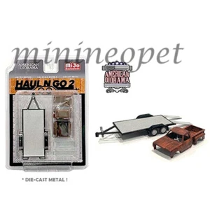 AMERICAN DIORAMA AD-38378 DIECAST HAUL N GO TRAILER 1/64 SET w RUSTED TRUCK BODY - Picture 1 of 1