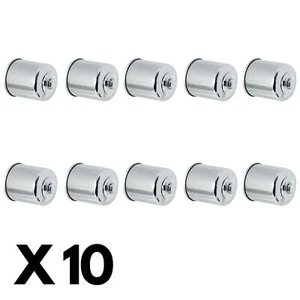 10 Pack Chrome K&N Oil Filter for Honda ST1100 ABS 1992-2002 - Picture 1 of 1