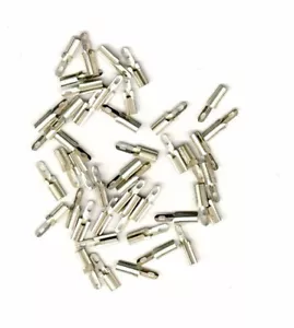 50 x FEDERSTECKER /STECKHÜLSE FÜR LÖTSTIFT 1,3 MM VERZINNT - Bild 1 von 1