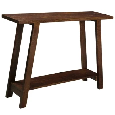 Console de mesa prateleira de entrada de madeira corredor rústico estreito salão de acento sólido novo - Imagem 1 de 4