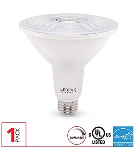 LEDPAX PAR38 Dimmable LED Bulb,15W 100W equivalent 3000K-1200 Lumens- Soft White - Picture 1 of 6