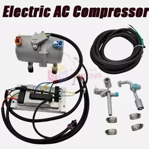 Universal Electric AC Compressor R134a 12V Air Conditioner Electric Compressor - Picture 1 of 13
