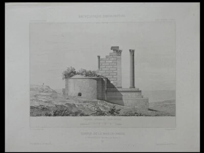 ENCYCLOPEDIE D'ARCHITECTURE n°23 1880 VERNEGUES, TEMPLE DE DIANE, MAISON-BASSE - Photo 1/2