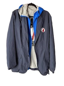 LOVE MOSCHINO Reversible Hoodie Windbreaker Jacke Logo Top US 36 - Bild 1 von 11