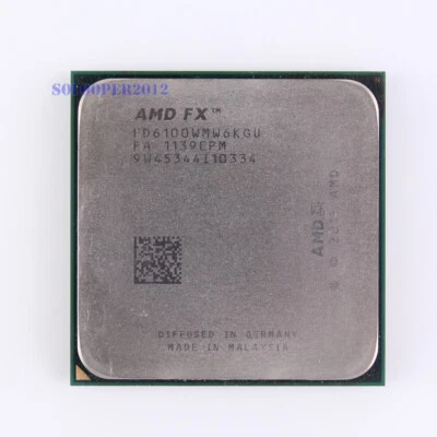 Free shipping AMD FX-6100 CPU Core 3.3 GHz FD6100WMW6KGU Socket AM3+ Processor - Image 1 of 4