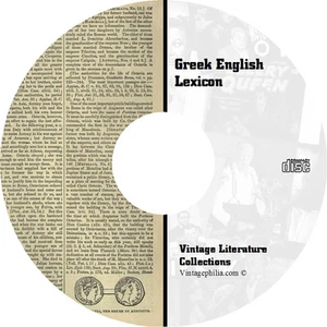 * GREEK ENGLISH LEXICON COLLECTION * 80 RARE BOOKS on DVD * GRAMMAR LINGUISTICS - Picture 1 of 1