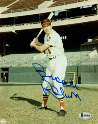 BROOKS ROBINSON SIGNED AUTOGRAPHED 8x10 PHOTO BALTIMORE ORIOLES HERO BECKETT BAS - Image 1 of 2
