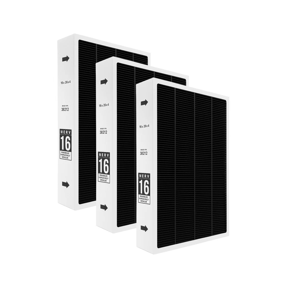 Repuesto filtro aire aire aire aire acondicionado horno Nispira MERV16 X6672 para Lennox X6672 3PK Foto 1 de 4