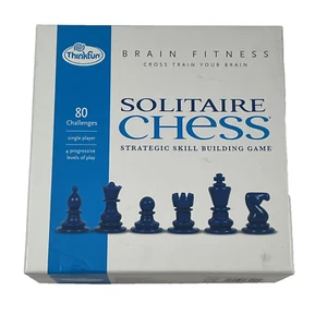 ThinkFun Brain Fitness Solitaire Chess - Strategic Skill Building Game 4 Levels - Picture 1 of 7