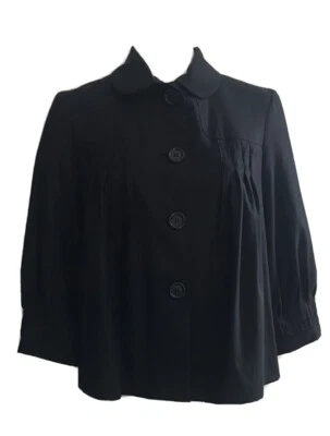 Max Studio Special Edition Wool Jacket Coat Lined 3/4 Sleeve 60s style Womens S - Image 1 of 4