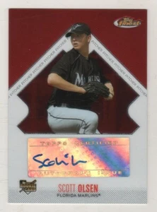 2006 Topps Finest #148 Scott Olsen Florida Marlins Auto Autograph BV$10 - Picture 1 of 1