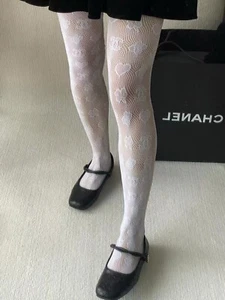 Chanel Super Stretch Mesh Fashion Weiß Damen Strümpfe - Bild 1 von 3