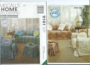 M 9161 sewing pattern SLIPCOVERS Sofa Chair Ottoman PILLOWS sew Furniture THROWS - Picture 1 of 1