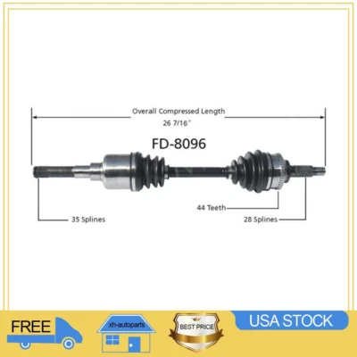 Eje CV delantero izquierdo para Mazda Tribute Ford Escape Mariner transmisión automática XH Foto 1 de 3