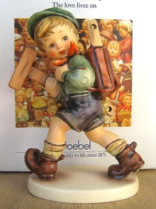 Statuetta Hummel "THE LITTLE ARCHITECT" HUM 410/I TMK7 Goebel Germania nuova con scatola a006 - Foto 1 di 6