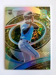 2021 PANINI SPECTRA GREEN PRIZM JAZZ CHISHOLM RC! 1/8! 1/1! FIRST ONE! - Picture 1 of 5