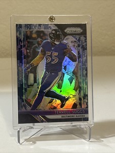 2018 Panini Prizm Terrell Suggs Blue Camo /25 Baltimore Ravens Sizzle