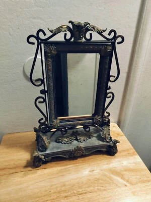 Stunning Vanity Mirror Home Decor Table Top Bureau Mirror 17" x 11" x 5.25" - Image 1 of 4