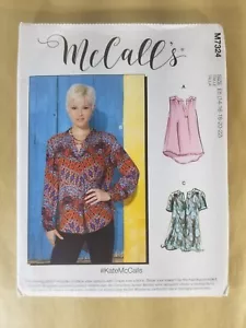 McCall's M7324 Misses' Half-Placket Tops and Tunic Size 14-22 - Picture 1 of 6