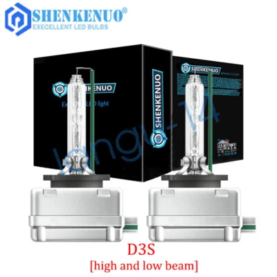 HID Xenon Headlight Bulbs For Dodge Challenger 2015-2018 2019 2020 High Low Beam - Image 1 of 4