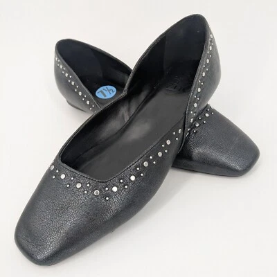 Женские балетки Naturalizer DOrsay размер 7,5 Cody с заклепками квадратный носок мягкие готические - Изображение 1 из 4