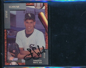 1992 Fleer ProCards #207 Steve Schrenk signed auto autograph tough