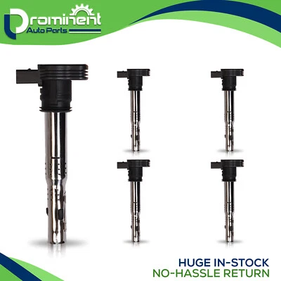 Paquete de 5 bobinas de encendido para Volkswagen Jetta Beetle Passat Golf l5 2,5 L UF575 Foto 1 de 4