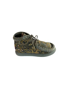 Mou Eskimo Animal Print Lammfell Schnürschuhe Chukka Stiefel Herren Größe 10,5 - Bild 1 von 13