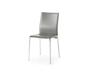 SET DI 2 SEDIA PER SALA DA PRANZO CUCINA ELEGANTI ROBUSTE ACCIAIO ECOPELLE - Photo 1 sur 4