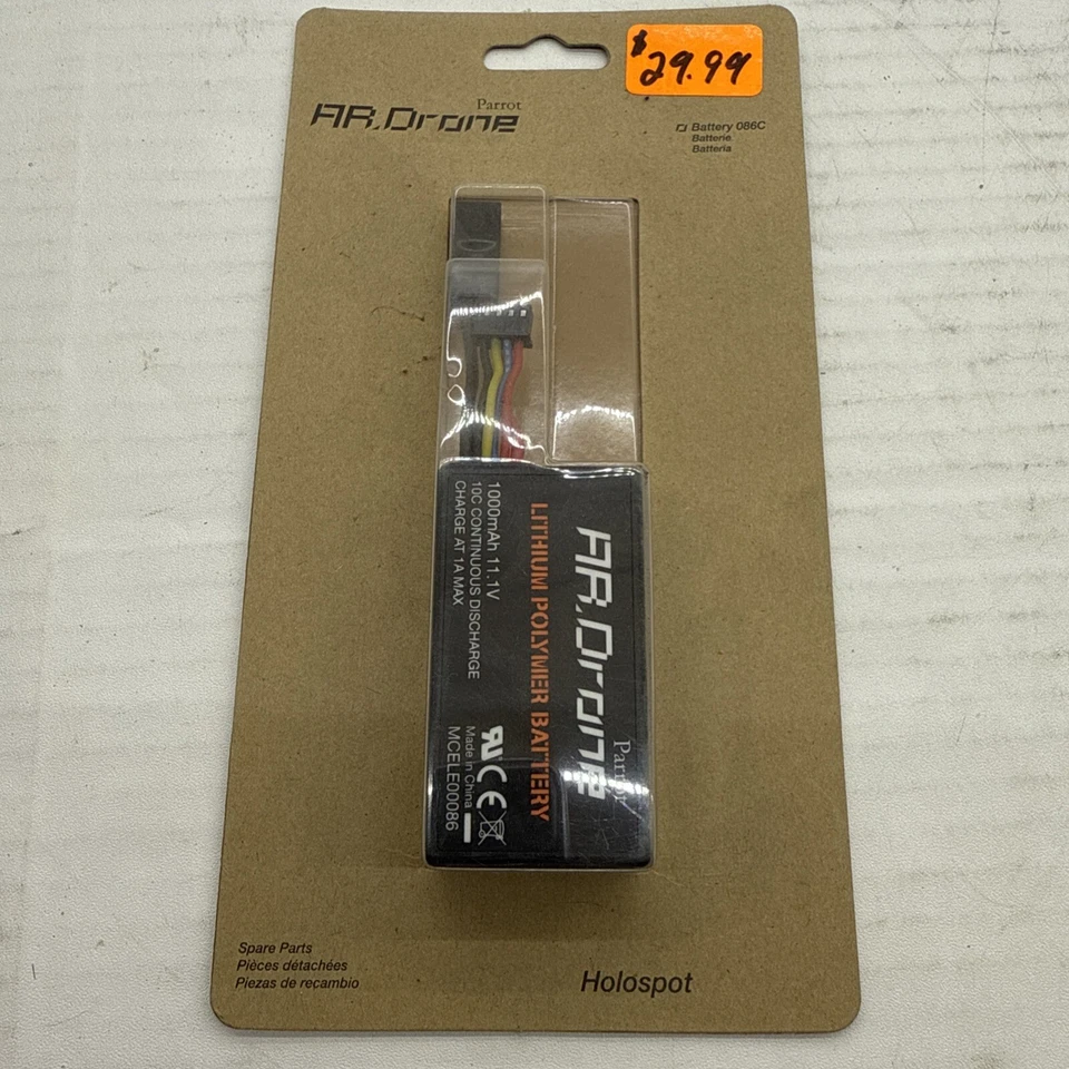 AR Drone Parrot Lithium Polymer Battery 086C~Holospot T10 - Image 1 of 1